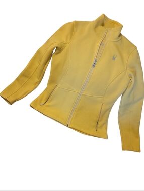Core Spyder Girls' Yellow Full-Zip Fleece Jacket